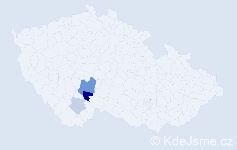 Příjmení: 'Čančurová', počet výskytů 19 v celé ČR