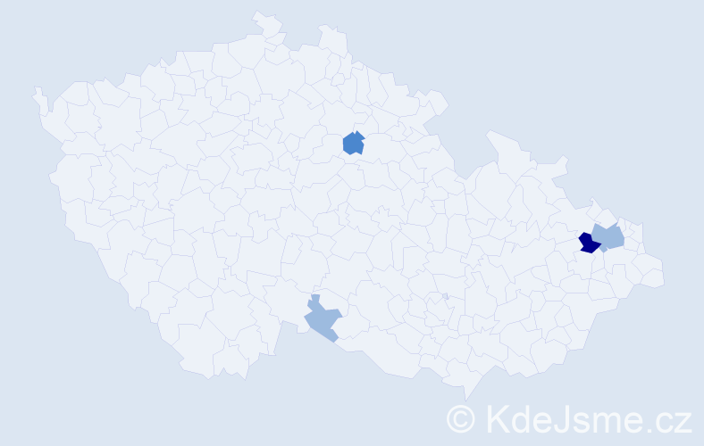 Příjmení: 'Restl', počet výskytů 8 v celé ČR