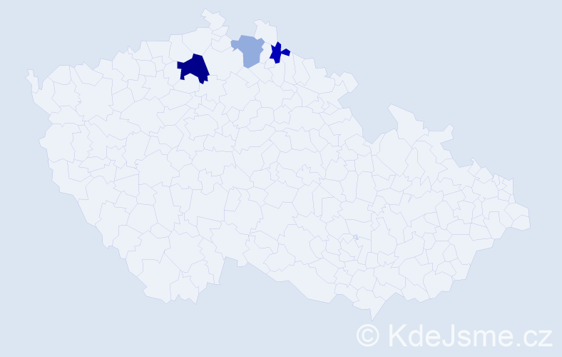 Příjmení: 'Krumbholz', počet výskytů 5 v celé ČR