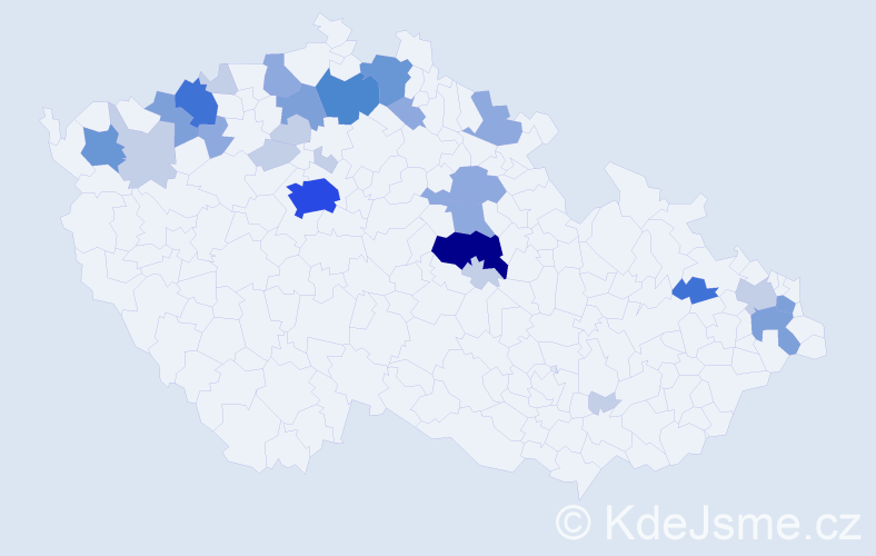 Příjmení: 'Zubko', počet výskytů 75 v celé ČR