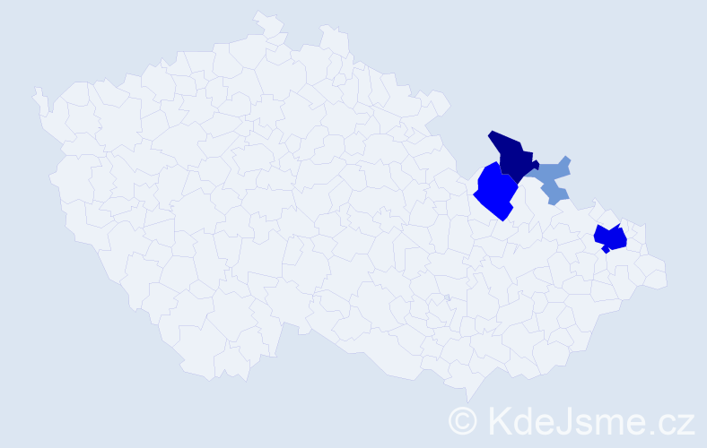 Příjmení: 'Akritidu', počet výskytů 17 v celé ČR