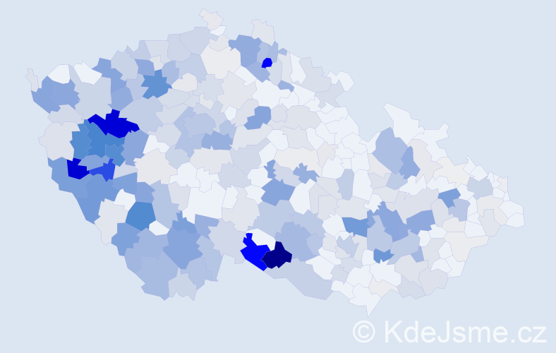 Příjmení: 'Boudová', počet výskytů 1136 v celé ČR