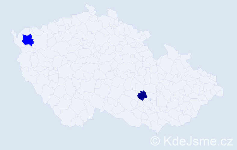 Příjmení: 'Regetiová', počet výskytů 3 v celé ČR