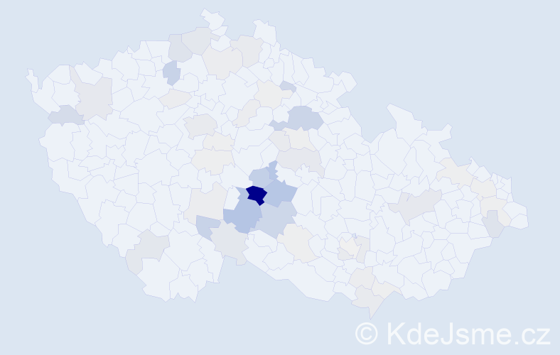 Příjmení: 'Kvášová', počet výskytů 198 v celé ČR