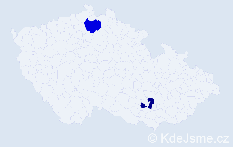 Příjmení: 'Piverka', počet výskytů 2 v celé ČR