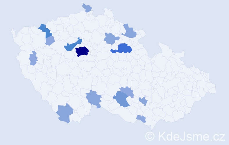 Příjmení: 'Neufussová', počet výskytů 45 v celé ČR