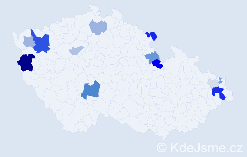 Příjmení: 'Krulikovská', počet výskytů 24 v celé ČR