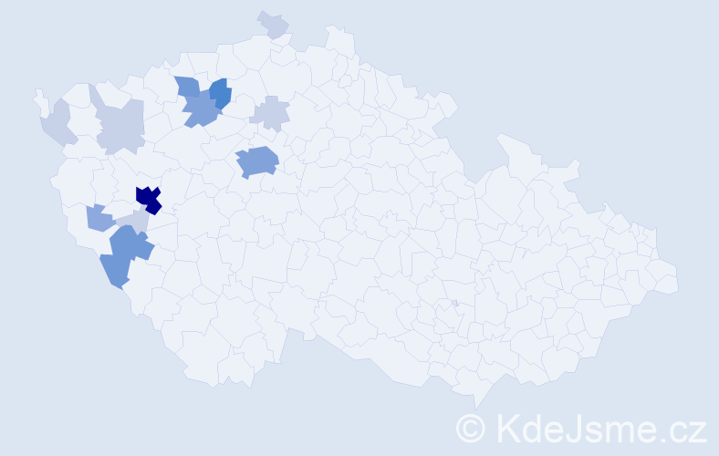 Příjmení: 'Koskubová', počet výskytů 39 v celé ČR