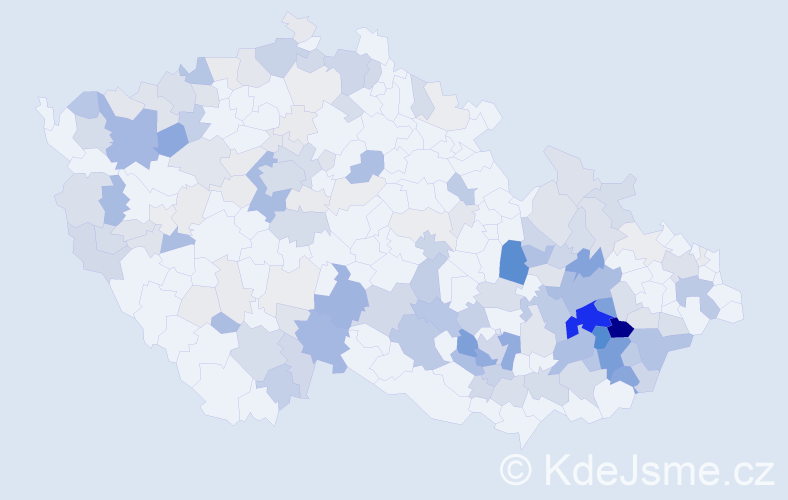 Příjmení: 'Zmeškalová', počet výskytů 576 v celé ČR