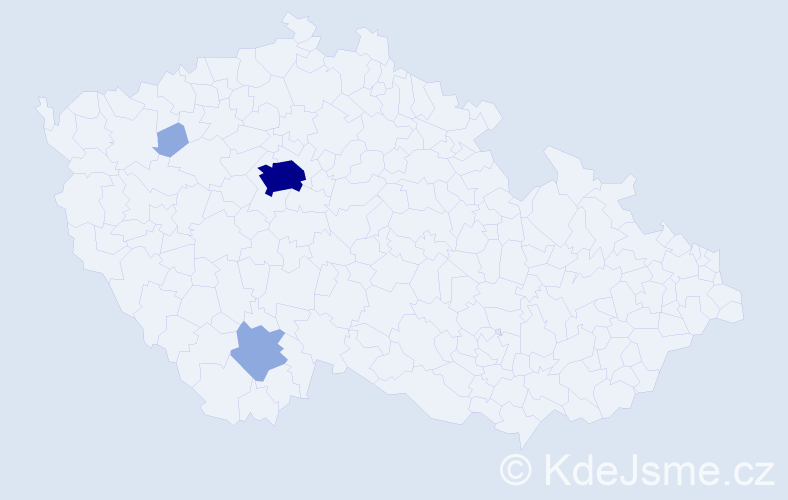 Příjmení: 'Krolupperová', počet výskytů 11 v celé ČR