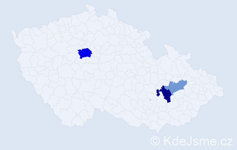 Příjmení: 'Vorreth', počet výskytů 13 v celé ČR