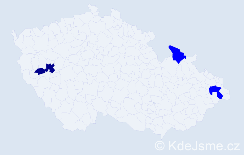 Příjmení: 'Galdun', počet výskytů 6 v celé ČR