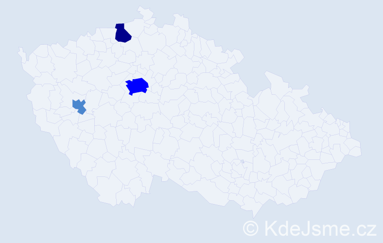 Příjmení: 'Libešová', počet výskytů 6 v celé ČR