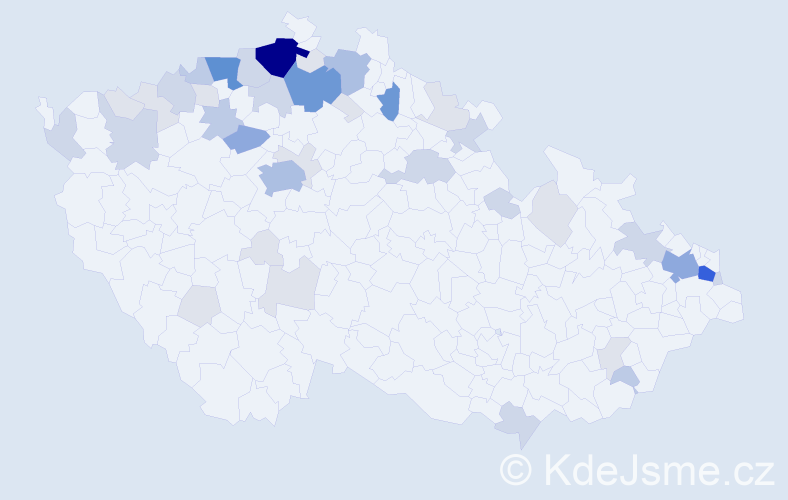 Příjmení: 'Zupko', počet výskytů 139 v celé ČR