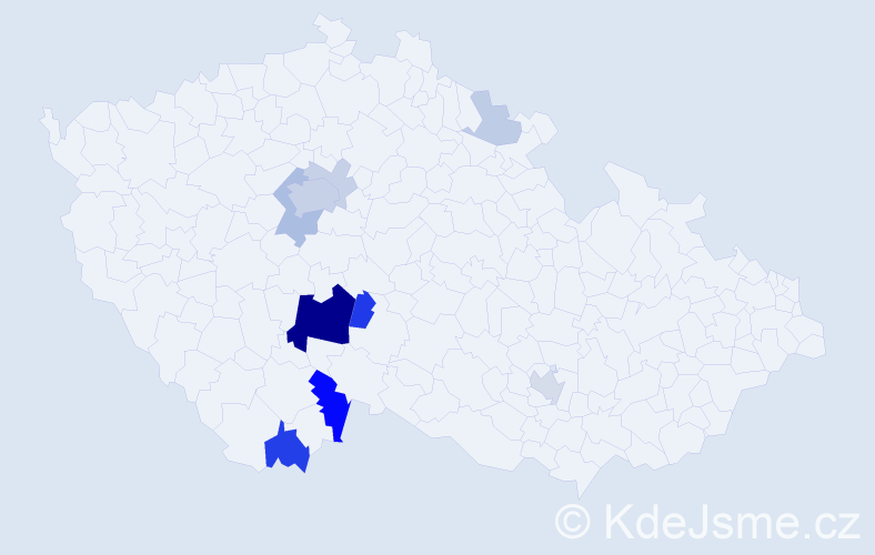 Příjmení: 'Maleninský', počet výskytů 32 v celé ČR
