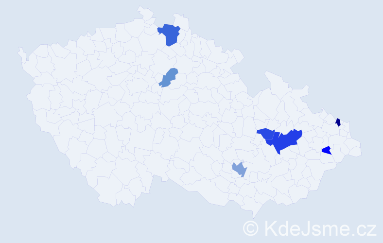 Příjmení: 'Makowski', počet výskytů 18 v celé ČR