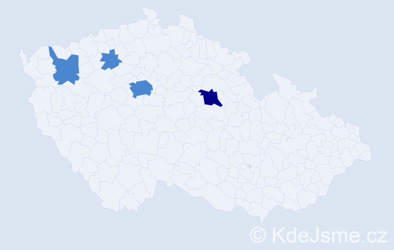 Příjmení: 'Smerek', počet výskytů 6 v celé ČR