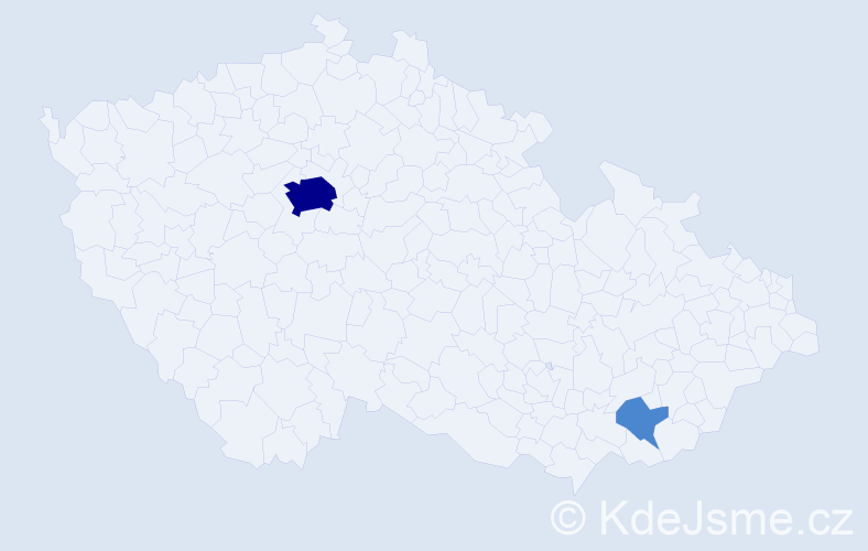 Příjmení: 'Gunawanová', počet výskytů 4 v celé ČR