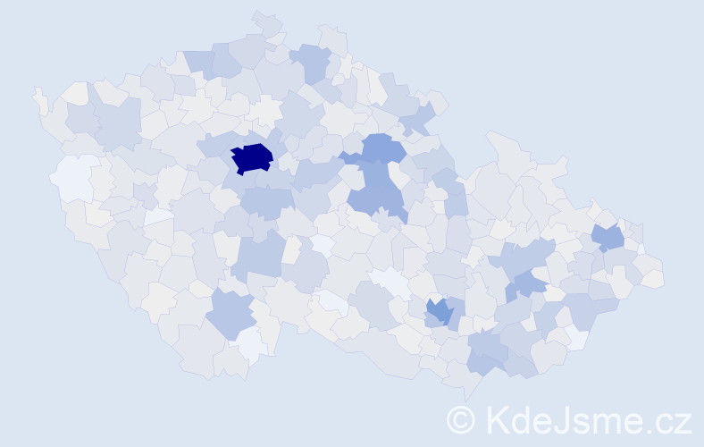 Příjmení: 'Macháček', počet výskytů 4804 v celé ČR