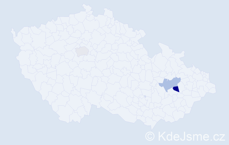 Příjmení: 'Solmoši', počet výskytů 6 v celé ČR