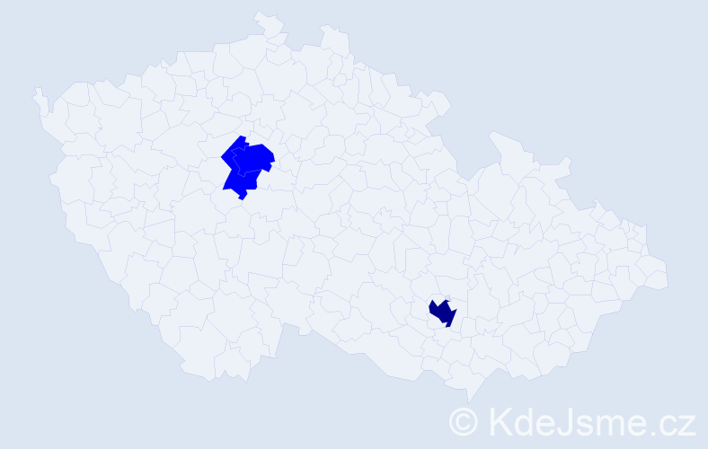 Příjmení: 'Kypson', počet výskytů 4 v celé ČR