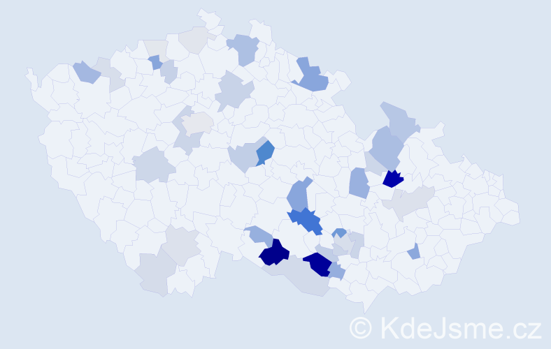 Příjmení: 'Bartuňková', počet výskytů 113 v celé ČR