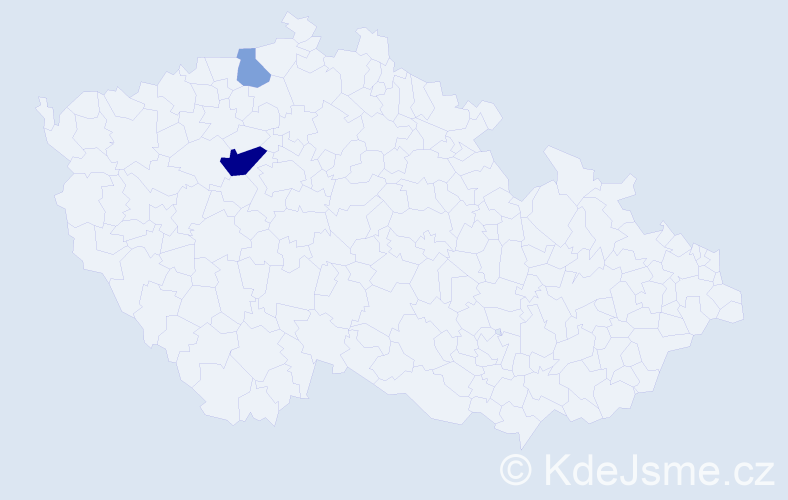 Příjmení: 'Halwiger', počet výskytů 9 v celé ČR