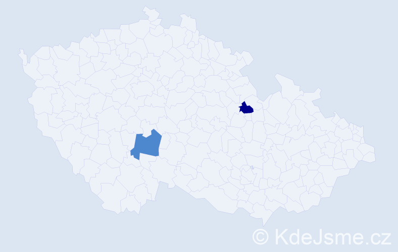 Příjmení: '"Doudlebská-Sternecková"', počet výskytů 7 v celé ČR