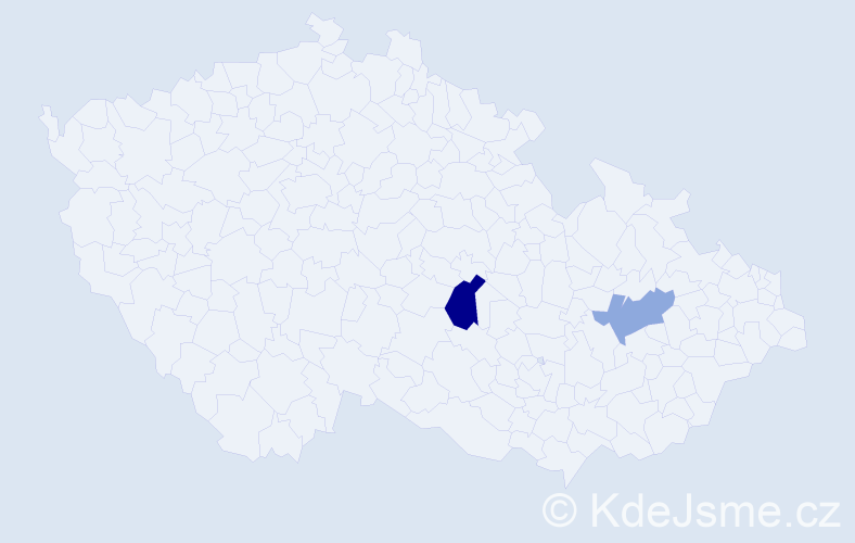 Příjmení: 'Piechula', počet výskytů 7 v celé ČR