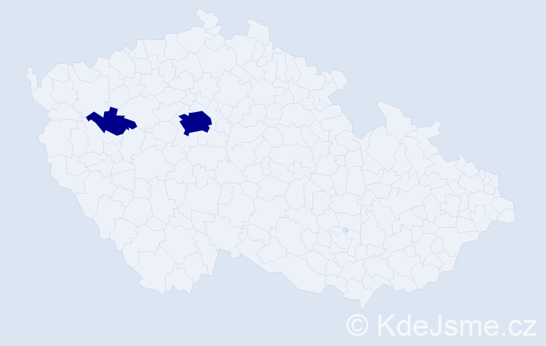 Příjmení: 'Wakefield', počet výskytů 2 v celé ČR
