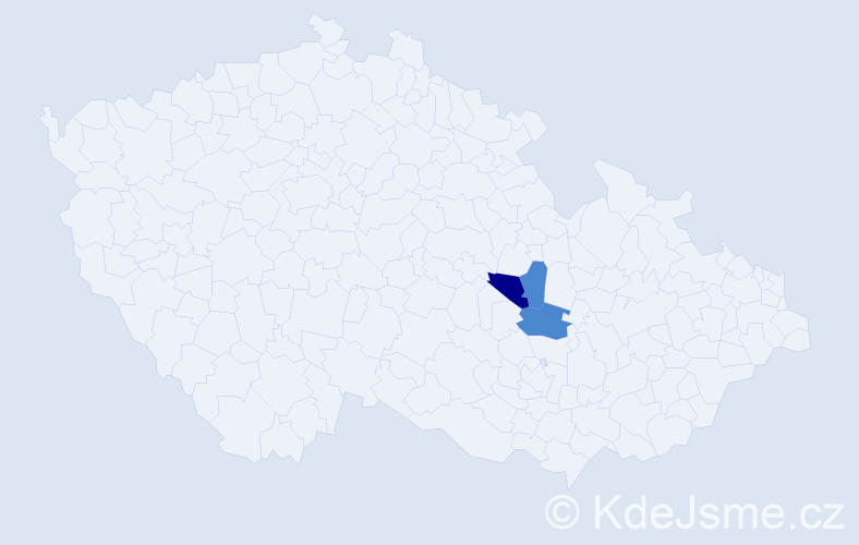 Příjmení: 'Elsingerová', počet výskytů 8 v celé ČR
