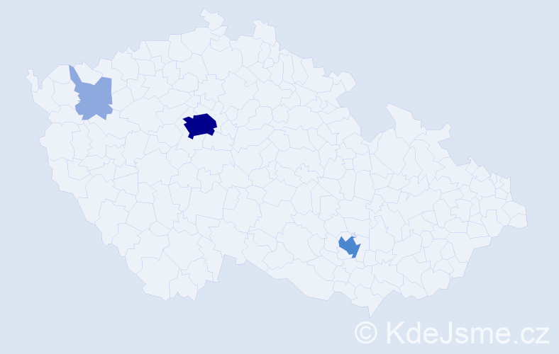 Příjmení: 'Startsev', počet výskytů 11 v celé ČR