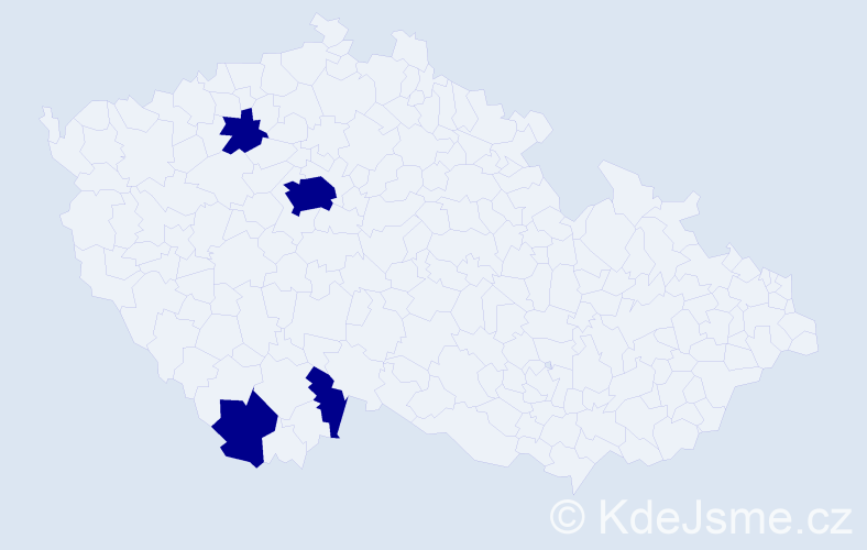 Příjmení: '"Van Der Maatová"', počet výskytů 4 v celé ČR