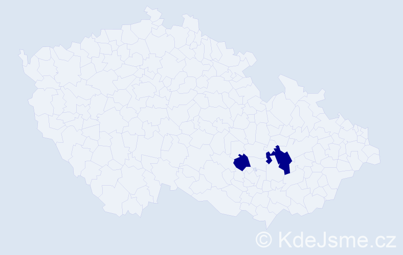Příjmení: 'Dziuban', počet výskytů 2 v celé ČR