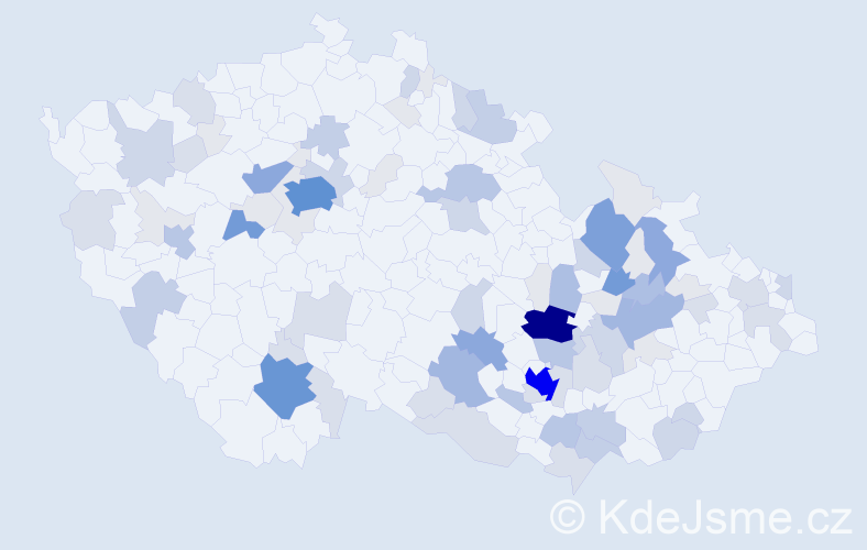 Příjmení: 'Kobylka', počet výskytů 326 v celé ČR