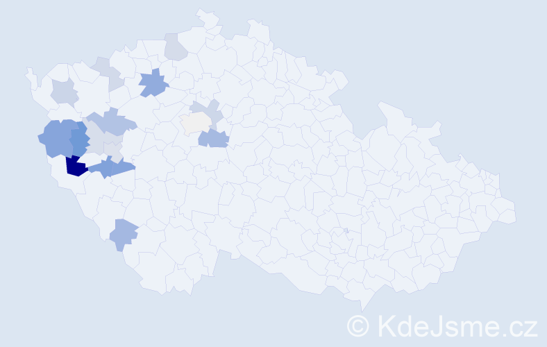 Příjmení: 'Klauber', počet výskytů 32 v celé ČR