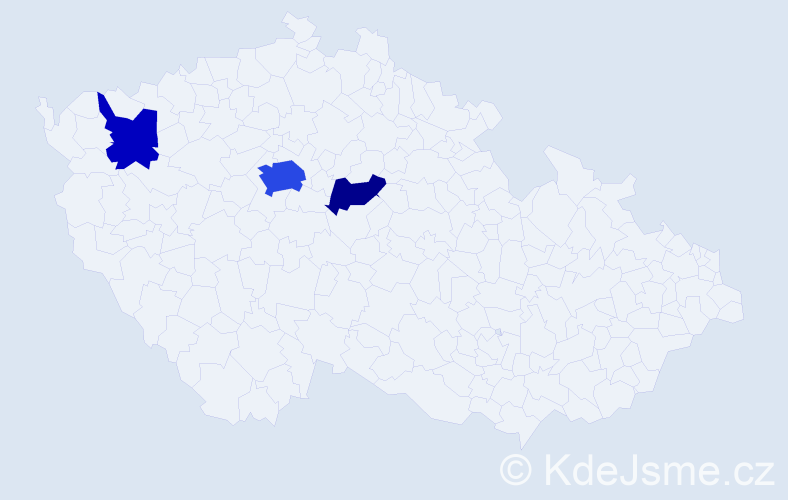 Příjmení: 'Vučković', počet výskytů 8 v celé ČR