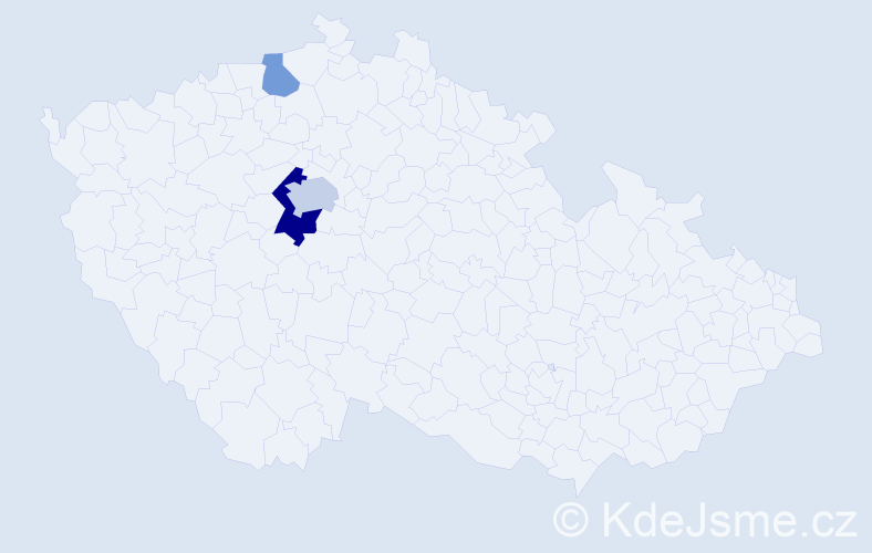 Příjmení: 'Webersinke', počet výskytů 6 v celé ČR
