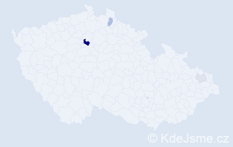 Příjmení: 'Cetinkaya', počet výskytů 6 v celé ČR