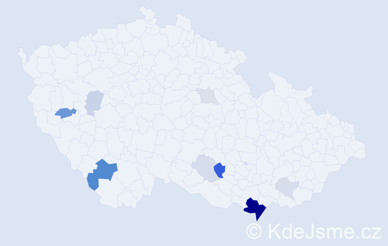 Příjmení: 'Grunská', počet výskytů 27 v celé ČR