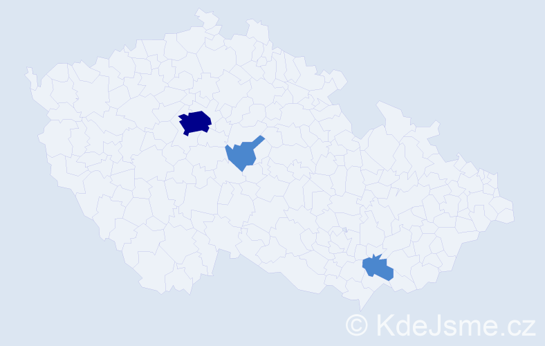 Příjmení: 'Veremchuk', počet výskytů 5 v celé ČR
