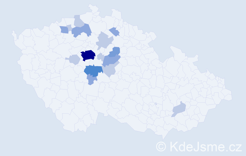 Příjmení: 'Slivanský', počet výskytů 37 v celé ČR