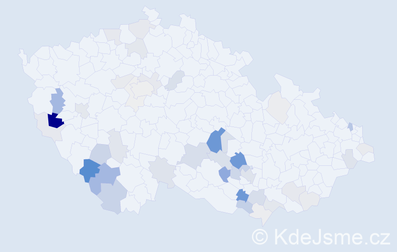 Příjmení: 'Matulka', počet výskytů 143 v celé ČR