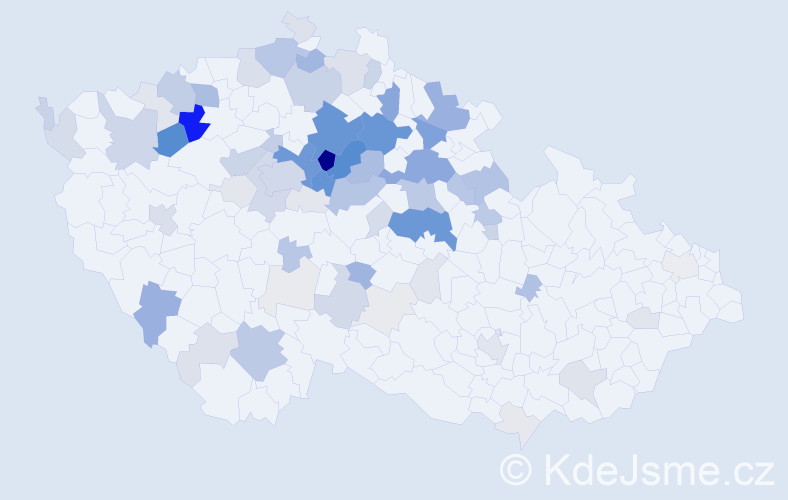 Příjmení: 'Zumr', počet výskytů 301 v celé ČR