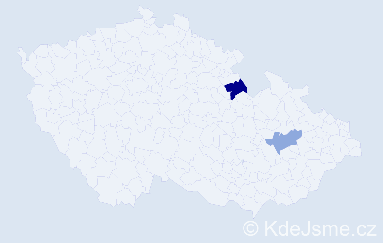 Příjmení: 'Luščák', počet výskytů 7 v celé ČR