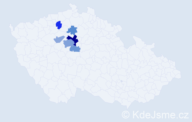 Příjmení: 'Korintová', počet výskytů 17 v celé ČR