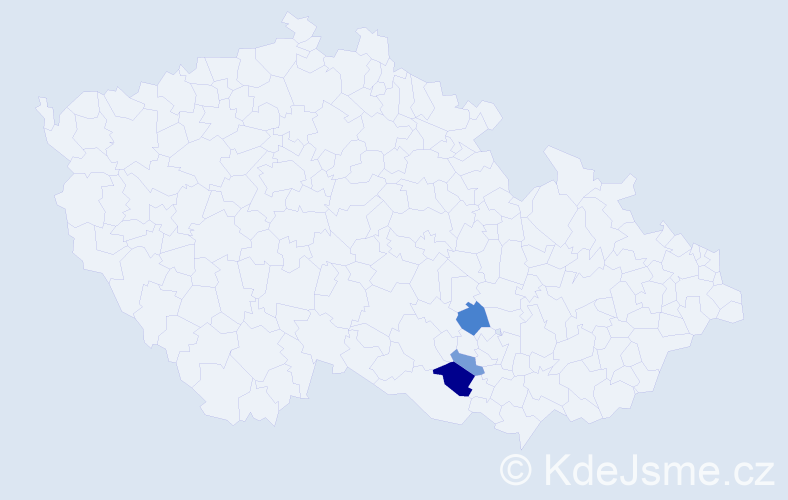 Příjmení: 'Halkiewicz', počet výskytů 6 v celé ČR