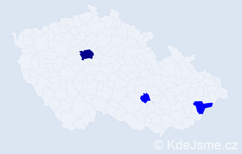 Příjmení: '"De Vita"', počet výskytů 4 v celé ČR