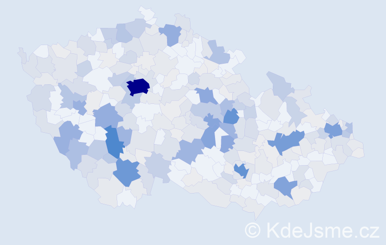 Příjmení: 'Hanus', počet výskytů 1075 v celé ČR