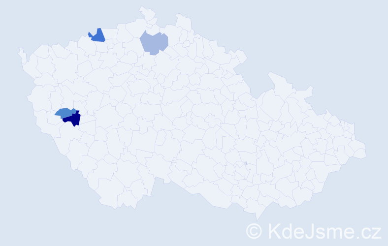 Příjmení: 'Freieslebenová', počet výskytů 6 v celé ČR